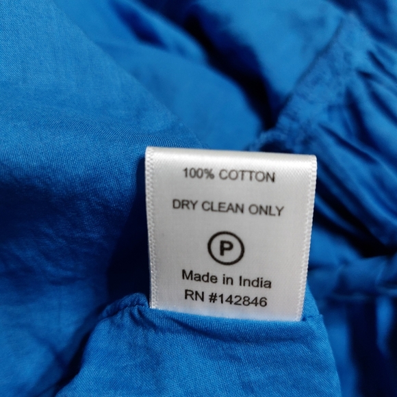 Rhode Resort Nala Scarlet Blue Short Sun Dress Size L vacation beach - Picture 15 of 16